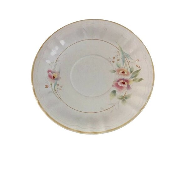 Home Beautiful Robyn‎ Stoneware Coffee Tea Saucers KB102 Japan Floral Set Of 2 - Picture 2 of 7